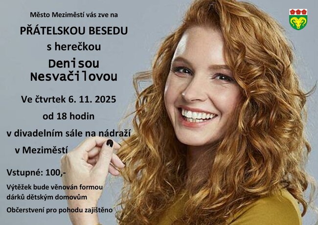 Přátelská beseda s herci - Denisa Nesvačilová